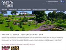 Tablet Screenshot of cameronlandscapes.com